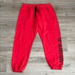 PINK Victoria's Secret Red Track Pants